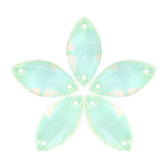 Light Azore AM Navette Shape High Quality Glass Sew-on Rhinestones WholesaleRhinestone