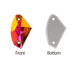 Astral Pink Galactic Shape High Quality Glass Sew-on Rhinestones WholesaleRhinestone