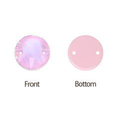 Rosaline AM Xirius Redonde Rounds Glass Se cose de vidrio Rhinestones