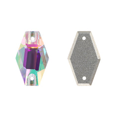 Crystal Phantom Hexagon Shape High Quality Glass Sew-on Rhinestones WholesaleRhinestone