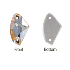 Golden Shadow Galactic Shape High Quality Glass Sew-on Rhinestones WholesaleRhinestone