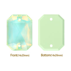 Light Azore AM Octagon Shape High Quality Glass Sew-on Rhinestones WholesaleRhinestone