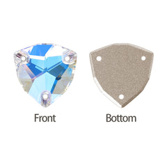 Moonlight Trilliant Shape High Quality Glass Sew-on Rhinestones WholesaleRhinestone
