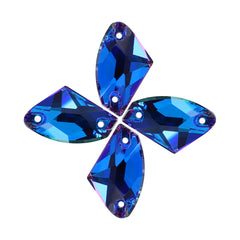Bermuda Blue Galactic Shape High Quality Glass Sew-on Rhinestones WholesaleRhinestone