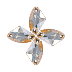 Golden Shadow Galactic Shape High Quality Glass Sew-on Rhinestones WholesaleRhinestone