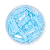 Aquamarine AM Cosmic Baguette Shape High Quality Glass Sew-on Rhinestones WholesaleRhinestone
