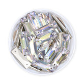 Crystal Transmission Cosmic Baguette Shape High Quality Glass Sew-on Rhinestones WholesaleRhinestone