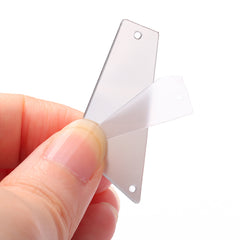 Oblique Trapezoid Shape Multi Colors Acrylic Sew-on Mirror For Dance Costume WholesaleRhinestone