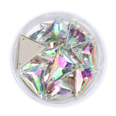 Slim Triangle Shape Crystal Phantom High Quality Glass Sew-on Rhinestones WholesaleRhinestone