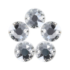 Silver Shade XIRIUS Round Shape High Quality Glass Sew-on Rhinestones WholesaleRhinestone