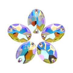 Paradise Shine Oval Shape High Quality Glass Sew-on Rhinestones WholesaleRhinestone