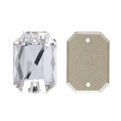 Silver Shade Octagon Shape High Quality Glass Sew-on Rhinestones WholesaleRhinestone