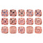 Mixed Colors Cushion Square Shape Rose Gold Plated High-Quality Sew-on Alloy Charms Inlaid Cubic Zirconia WholesaleRhinestone