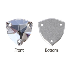 Satin Trilliant Shape High Quality Glass Sew-on Rhinestones WholesaleRhinestone