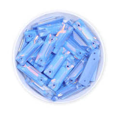 Light Sapphire AM Cosmic Baguette Shape High Quality Glass Sew-on Rhinestones WholesaleRhinestone