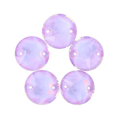Lavender AM XIRIUS Round Shape High Quality Glass Sew-on Rhinestones WholesaleRhinestone