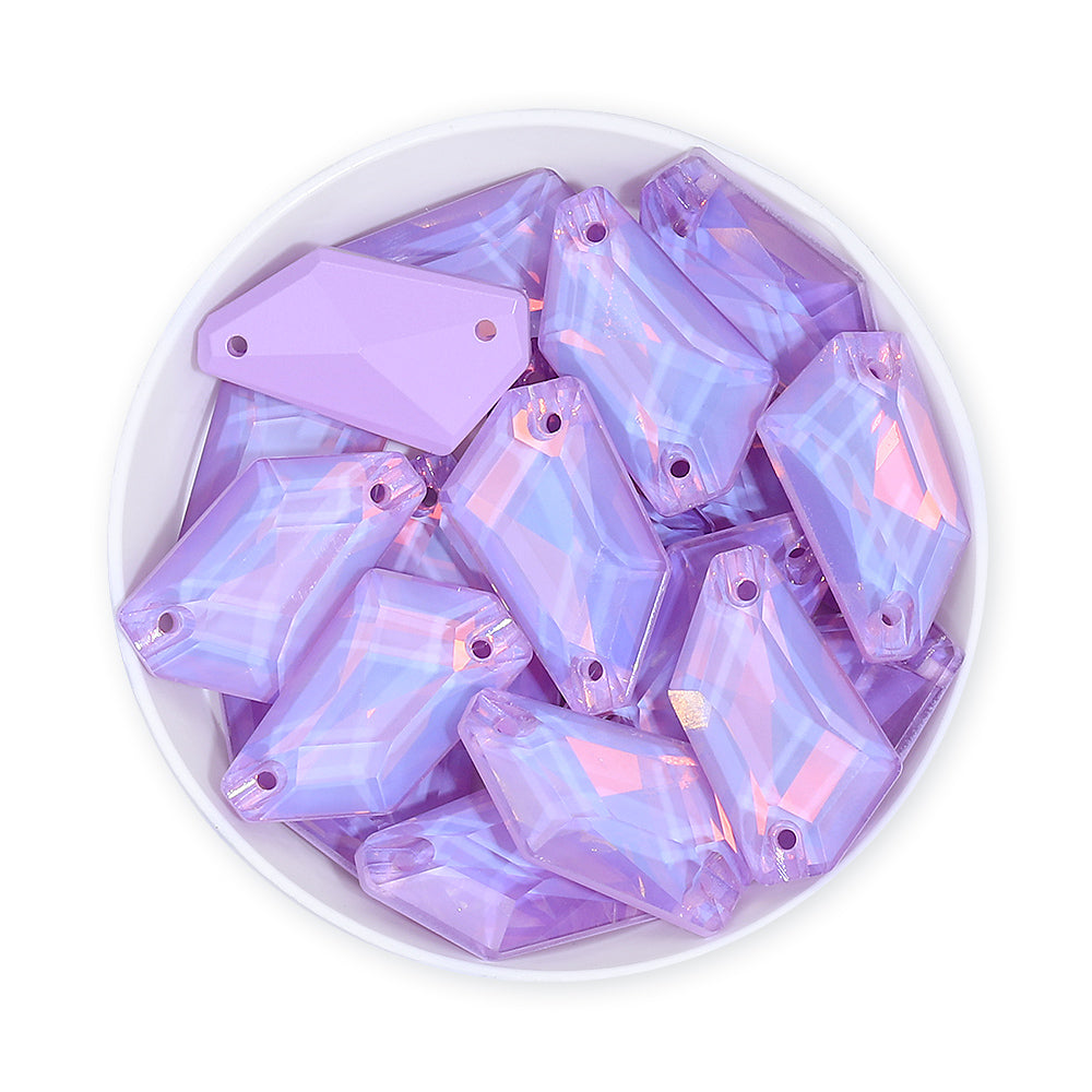 Lavender AM De-Art Shape High Quality Glass Sew-on Rhinestones WholesaleRhinestone