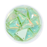 Slim Triangle Shape Light Azore AM High Quality Glass Sew-on Rhinestones WholesaleRhinestone