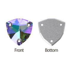 Ghost Light Trilliant Shape High Quality Glass Sew-on Rhinestones WholesaleRhinestone