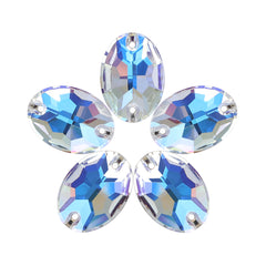 Moonlight Oval Shape High Quality Glass Sew-on Rhinestones WholesaleRhinestone