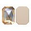 Golden Shadow Octagon Shape High Quality Glass Beveled Flat Back Rhinestones WholesaleRhinestone