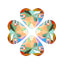 Iridescent Green Heart Shape High Quality Glass Sew-on Rhinestones WholesaleRhinestone