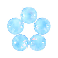 Aquamarine AM XIRIUS Round Shape High Quality Glass Sew-on Rhinestones WholesaleRhinestone