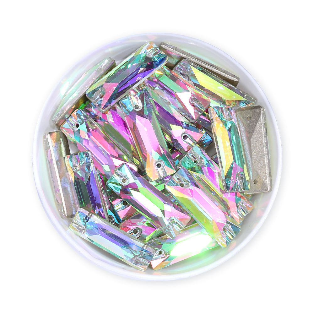 Crystal Phantom Cosmic Baguette Shape High Quality Glass Sew-on Rhinestones WholesaleRhinestone