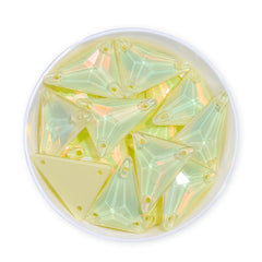 Slim Triangle Shape Jonquil AM High Quality Glass Sew-on Rhinestones WholesaleRhinestone