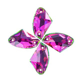 Vitrail Rose Galactic Shape High Quality Glass Sew-on Rhinestones WholesaleRhinestone