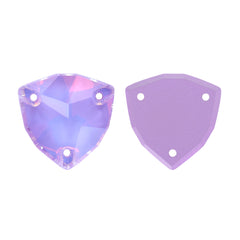 Lavender AM Trilliant Shape High Quality Glass Sew-on Rhinestones WholesaleRhinestone
