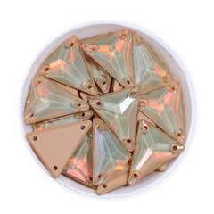 Slim Triangle Shape Silk AM High Quality Glass Sew-on Rhinestones WholesaleRhinestone
