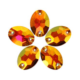 Astral Pink Oval Shape High Quality Glass Sew-on Rhinestones WholesaleRhinestone