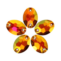 Astral Pink Oval Shape High Quality Glass Sew-on Rhinestones WholesaleRhinestone