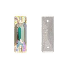 Luminous Green Cosmic Baguette Shape High Quality Glass Sew-on Rhinestones WholesaleRhinestone