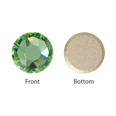 Peridot XIRIUS Round Shape High Quality Glass Beveled Flat Back Rhinestones WholesaleRhinestone
