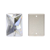 Silver Shade Rectangle Shape High Quality Glass Sew-on Rhinestones WholesaleRhinestone