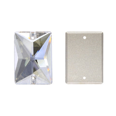 Silver Shade Rectangle Shape High Quality Glass Sew-on Rhinestones WholesaleRhinestone