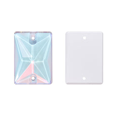 Crystal AM Rectangle Shape High Quality Glass Sew-on Rhinestones WholesaleRhinestone