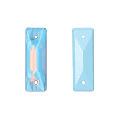 Aquamarine AM Cosmic Baguette Shape High Quality Glass Sew-on Rhinestones WholesaleRhinestone