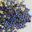 Violet Effect Glass FlatBack Rhinestones Golden Back In Bulk WholesaleRhinestone