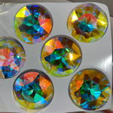 Aquamarine Starry Phantom Gemstone Flower Shape High Quality Glass Pointed Back Fancy Rhinestones WholesaleRhinestone