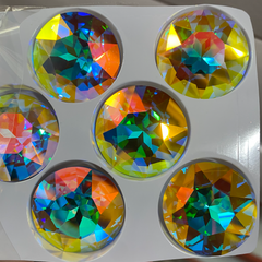 Aquamarine Starry Phantom Gemstone Flower Shape High Quality Glass Pointed Back Fancy Rhinestones WholesaleRhinestone