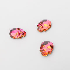 Skull Shape Purple Volcano Flat Back Fancy Rhinestones WholesaleRhinestone