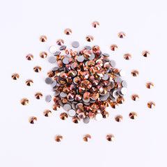 Magic Golden Glass Flat Back Rhinestones WholesaleRhinestone