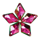 Vitrail Rose Rhombus High Quality Glass Rhinestone Pendant WholesaleRhinestone