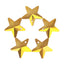 Metallic Sunshine Star Shape High Quality Glass Rhinestone Pendant WholesaleRhinestone