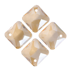 Golden Shadow Princess Cut High Quality Glass Rhinestone Pendant WholesaleRhinestone