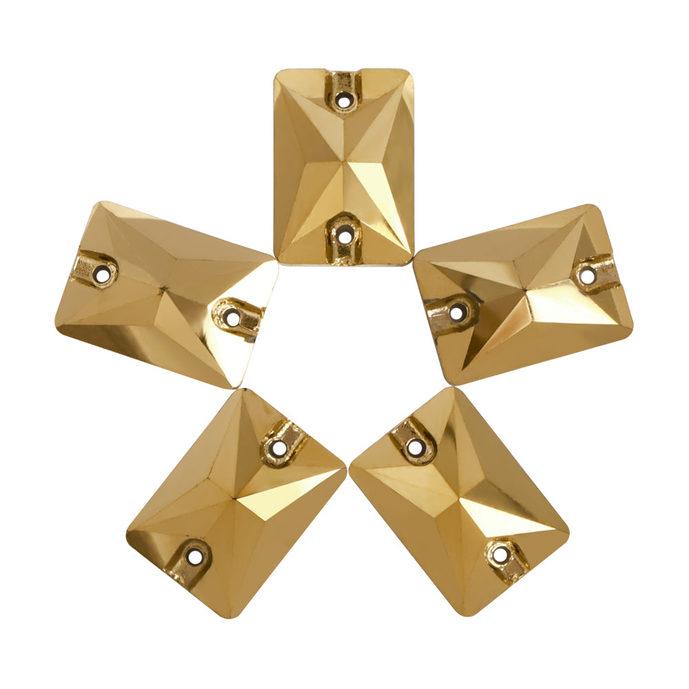 Dorado Rectangle Shape High Quality Glass Sew-on Rhinestones WholesaleRhinestone
