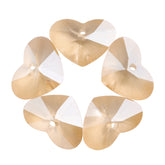 Golden Shadow Truly In Love Heart High Quality Glass Rhinestone Pendant WholesaleRhinestone
